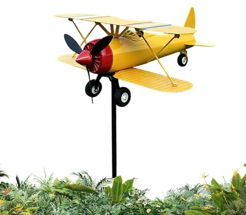 Moulin À Vent De Jardin Outil Métallique De Mesure Du Vent De Type Moulin À | Girouettes Pour Extérieur Pour Pelouse Cour Jardin Extérieur Terrasse Balcon Arrière-Cour Et Porche Campagne