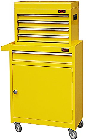 Dirty Pro Tools™ MEDIUM TOOL CHEST WITH DRAWER DIVIDERS TOP CABINET TOP BOX AND ROLLX