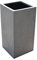 VIVANNO Pflanzkübel Blumenkübel Pflanzsäule Fiberglas Beton-Design grau Block - 60x30x30 cm