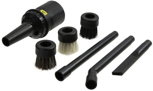 WETEC Bürstenset für Staubsauger, ESD PHU-04 (Düsenset Absaugdüse Staubsaugerdüse Flachdüse Saugrohr) für Schlauchinnen-Ø: 32 mm