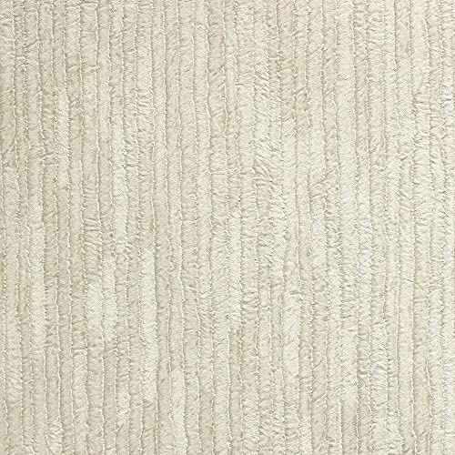 CROWN Bergamo Leather Texture Wallpaper Silver, Cream (M1398)