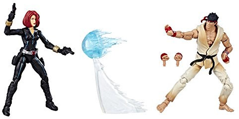 Marvel Gamerverse Marvel vs. Capcom Black Widow vs. Ryu 3 3/4-Inch Action Figure 2-Pack