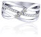 JO WISDOM Damen Ring breit Silber 925 mit 3A Zirkonia Swarovski Verlobungsring,Schmuck für Frauen