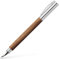 Faber-Castell 148581 - Füllfederhalter AMBITION Nussbaum, Federbreite F, inkl. Geschenkverpackung und Konverter