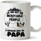 Mugffins Papa Tasse/Mug - La vie est un incroyable périple à partager avec toi, papa. - Tasse Originale/Idee Fête des Pères/Cadeau Anniversaire/Future Papa. Céramique 350 ML