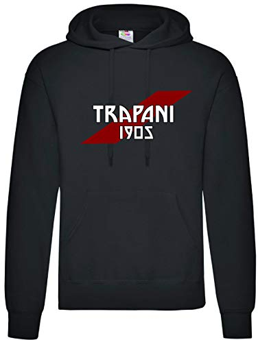 Tipolitografia Ghisleri Felpa Ultras Bandiera Trapani Tifosi Calcio - Clicca personalizza per Taglia
