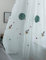 Lactraum Gardine Kinderzimmer Junge Bestickt Planet Sterne Raumschiff Voile mit Kräuselband 145 x 245 cm(B x H)