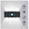 8W LED Wandleuchte mit Bewegungsmelder Aussen Wasserdichte IP65 Wandbeleuchtung Modern Up Down Aussenleuchte Aluminium Außenwandleuchten Wandlampe Innen/Aussen Kaltweiss