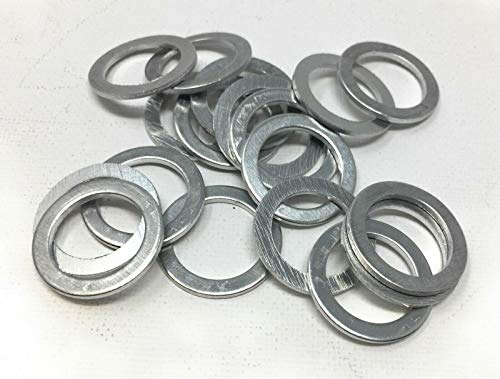 5 x ALU-Dichtring Sortiment Aluminium Dichtungsring Satz O-Ring nach Auswahl DIN Dichtung Gummi (16x20x1,5 mm)