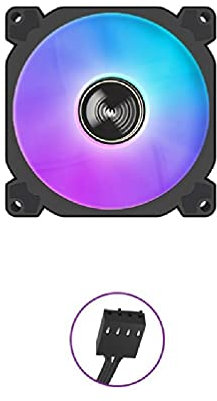 Abcidubxc Ventilateur de processeur silencieux PWM CC 12 V RGB 92 mm PWM 4 broches Boîtier de refroidissement RVB coloré 9 cm 12 V PWM Ultra silencieux Ordinateur de bureau 90 mm Multicolore