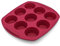 Backhaus - Moule à Mufins x9 en Silicone de Qualité Pro - Bourgogne