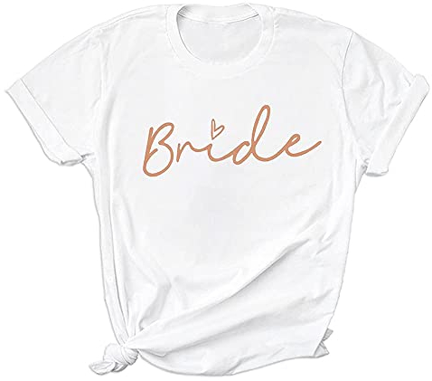 T Shirt Team Braut(Blanc 2XL)