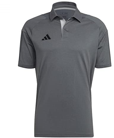 Adidas Mens Polo Shirt (Short Sleeve) Tiro 23 Competition Polo Shirt, Team Onix/Team Light Grey, HU1344, 3XL