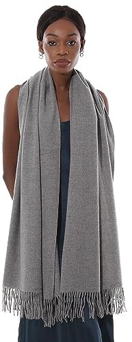 Schal Grau Stola Festlich Fur Abendkleid Pashmina Schals Tücher für Damen Winter