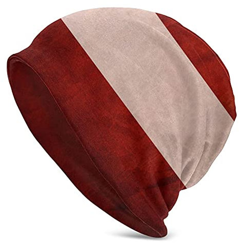 Retro-Österreich-Flagge, dünne Strickmützen für Herren und Damen, gestrickte Hedging-Kappen