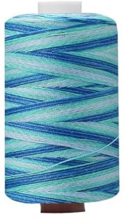 JAWSEU Polyester Irisierend Nähgarn Set, Multicolour Nähgarn, Bunt Zwirn Reißfest NäHmaschinengarn Thread Nähfaden Overlock Garn