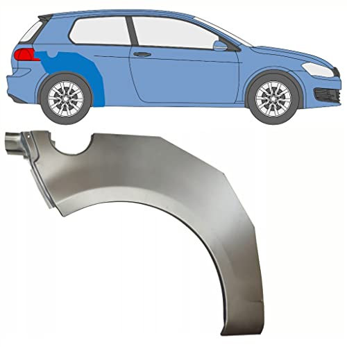 Per Vw Golf 6 2008-2014 3 porte passaruota posteriore/destra
