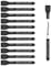 maxtek Dry Wipe Whiteboard Markers with Magentic, Fine Tip, Assorted Colours, White Board Pens with Eraser (Fine tip Black, 12)