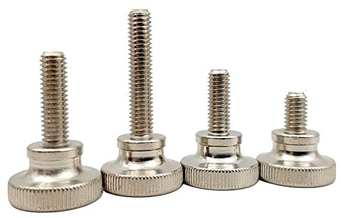 M10x16mm Rändelschrauben Höhe Form Knopf Einstellbare Rändelschrauben Edelstahl 2 Stück (M10 x 16 mm)