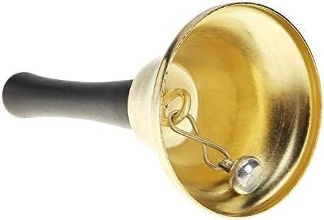 Serviceglocke, Weihnachtshandglocke, Metall, Weihnachtsmann, Teeglocke, Glocke, Party, Feier, Rassel, Werkzeuge, Dekoration, Zubehör (Farbe: Gold) (Farbe: einfarbig)