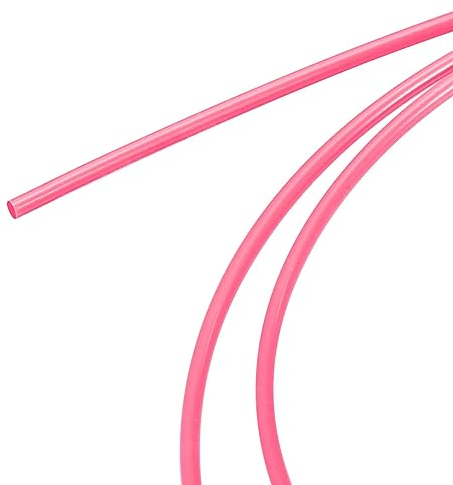 QUARKZMAN 5 Stück PMMA Glasfaserkabel, 2.00mm x 0.15m Farbiges Lichtleiter Fluoreszierende Optische für Zielvorrichtung, Rot