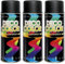 BDT Peinture Acylique - Aérosol 400 ml - Multi-Supports- Intérieur/Extérieur - Coloris RAL (3, Noir Mat - Ral 9005)