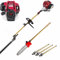 GX50 Chainsaw 4 Stroke Hedge Trimmer Petrol Weed Eater Pruning Edger Pole Saw with 3 Extend Poles