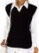 Jumpers for Women Plain Ladies Cable Knit Vest Womens Knitted Winter V Neck Tank Top Chunky Sweaters Pull Over Casual Sleeveless Jumper Black 16-18