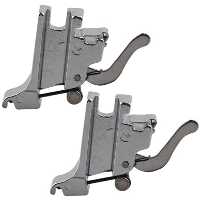 Jopto 2 Pièces Support de Pied-de-biche pour Machine à Coudre Adaptateur Universel Standard Encliquetable Machines à Coudre en Acier Compatible avec Brother, Singer, Janome, Toyota, Kenmore