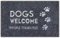 xinbai Doormat, Dog Mat Entrance Non-Slip Indoor Rubber Door Mats 40x 60CM Embroidery fonts Welcome Mat for Door