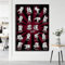ORCOW Dojo-Dekor-Poster, Wanddekoration, Leinwand-Poster, Wandkunst, Judo-Dojo-Dekor, Judo-Techniken-Poster Fitnessstudio, Fitness-Liebhaber, Fitness-Dekor, Wandkunst, Wandgemälde 50 x 70 cm