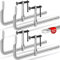 SHALL 12 In Heavy-duty Bar Clamps, 4-Pack Drop Forged Steel Welding F Clamps, All-Steel Thick Rail Wood Clamps with 1200Lbs Load Limit for Woodworking, Welding, Metal Working | 4-3/4 Throat