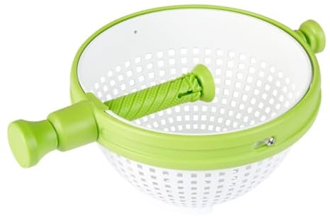 genialo Salatschleuder und Sieb Genial, 2,5 l, Küchensieb, Salatbehälter, 2 in 1, Drehschleuder
