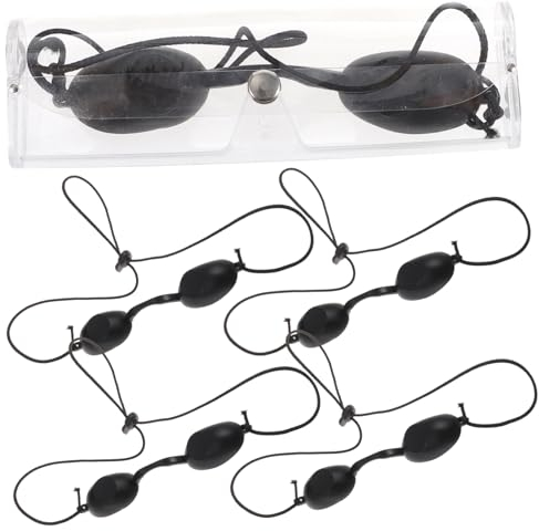 Healeved 5st -augen Maske Bräunungsbrille Led-lichtbrille Led-licht Augenabdeckung Geführte Brille Schützend Augenschutzschirm Augenklappe Gläser Led-licht-augenschutz Brillen Gewidmet
