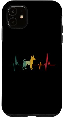 Hülle für iPhone 11 Heartbeat Herzschlag Design Russkiy Toy Hund