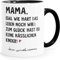 MoonWorks® Kaffee-Tasse - Mama Egal wie hart das Leben wird Mamatag Muttertag Geschenk Kinder weiß-innen-schwarz standard