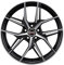 4x Borbet Felgen Alufelgen QX 8x19 ET49 5x112 black polished matt kompatibel mit BMW 1er 2er X1 X2