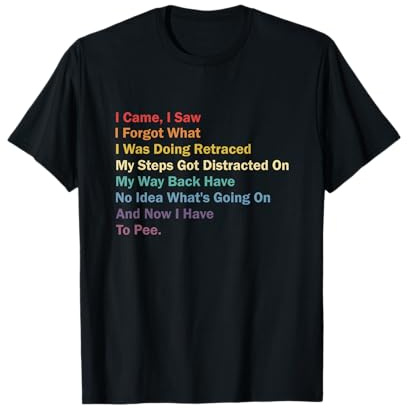 I Came I Saw I Forgot What I Was Doing Funny Sarcastic T-Shirt