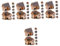 BESPORTBLE 40 STK Simuliertes Reetdachhaus-pendel Deko Eincremehilfe Wohnkultur Steckmoos Bastelset Basteln Miniatur- Mikrolandschaftsornament -Requisite Miniatur-feenhaus Harz