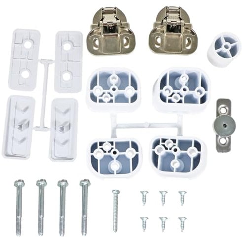 SPARES2GO Integrated Door Hinge Fixing Kit for Montpellier MWBI 8014 Washing Machine