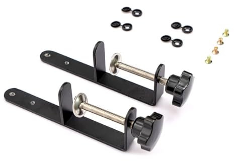 L'essentiel Metal Pegboard Accessories (Black, Clamp)