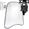 46x42.5cm Roller Windschutzscheibe, Motorrad Windschutzscheibe, Universelle Motorrad Spoilerscheibe Windschild Spoiler,Roller-Windschutzscheibe Mit Verbreiterten Kanten Und Windschutzscheibe