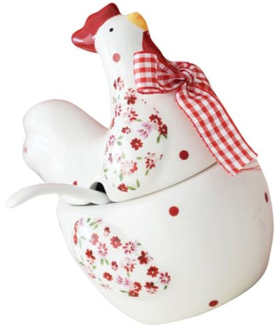 LALADEFIEE Elegante Huhn Schüssel Keramik Gewürz Glas Robust Einfach Zu Reinigen Lagerung