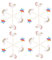 WESIEVYA Cartoon Cupcake Toppers 24pcs Pink Cake Picks for Birthday Celebration Decor