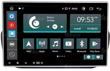 Autoradio für FIAT Fiorino (2007>) Android GPS Bluetooth WiFi USB DAB+ Touchscreen 10 8core Carplay AndroidAuto