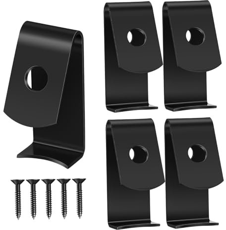 Toyvian 5pièces Crochet Pot De Fleurs Terre Cuite Noir Support Mural à Suspendre pour Pot à Fleurs Accroche pour Balcon Et Jardin Installation Facile avec Vis