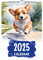 Corgi Monatskalender Wandkalender - Corgi Kalender 2025, Monatskalender für Hunde | 12 Monate Kalender Dickes Papier, Kalenderplaner 2025, niedlicher Jahresplaner