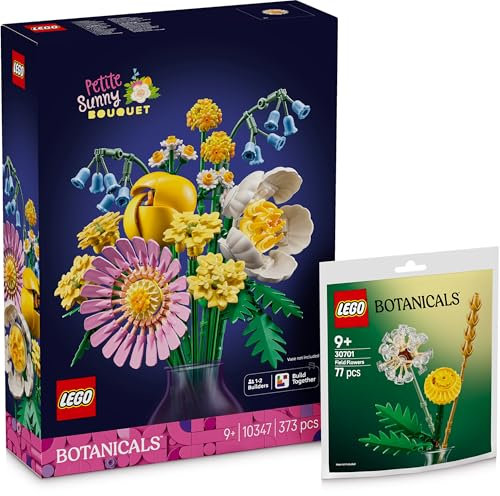 Lego 30701 - Ramo de verano pequeño con flores de campo: Lego Flowers para adultos de la colección Botanical - Ramo de flores 10347 con flores de campo