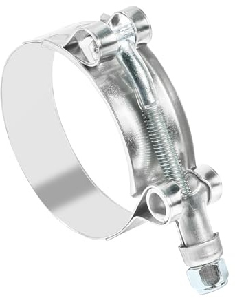 Flaconi Moto Collier De Tuyau d'Échappement,Collier de Serrage du Tuyau D'échappement Pinces Turbo Collier D'échappement,Convient pour Le Clip Intermédiaire du Tuyau D'échappement de Moto (44-47mm)