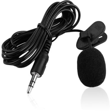 LIXSAZSE 3.5mm Filaire Revers Microphone intérieur extérieur Diffusion en Direct scène Performance Interview 360 degrés pour Micro d'enregistrement sonore de ramassage